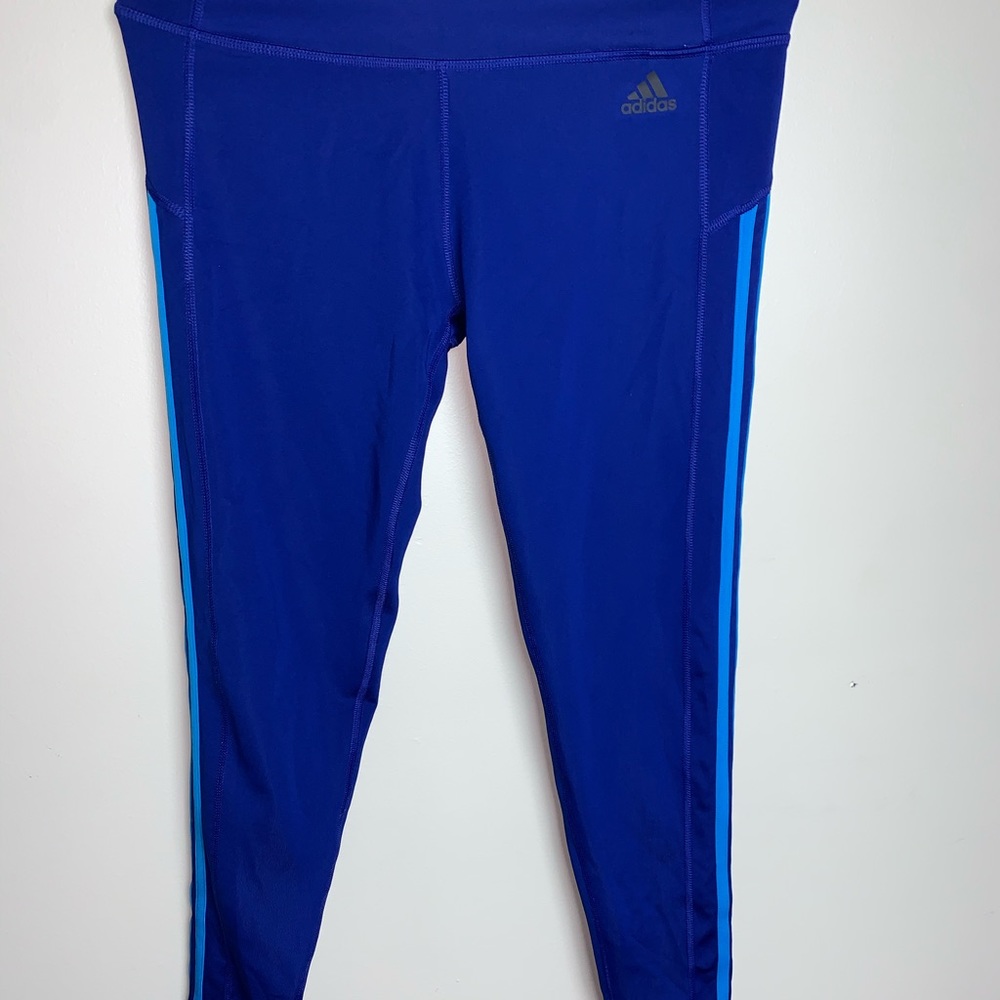 Blue Adidas leggings